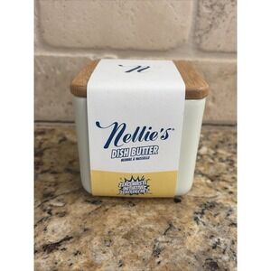 Nellies Dish Butter Zero Waste Gentle Soap Reusable Container Natural Top NEW
